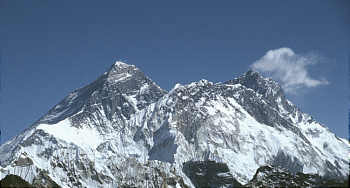 Everestmassif vom Renjo la aus gesehen