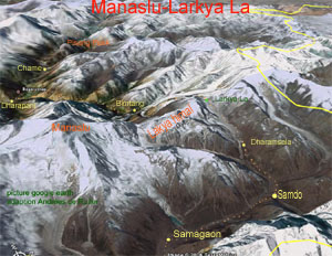 0 dharamsala google earth Larkya La P 300