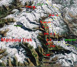 Manaslu google Earth oben klein