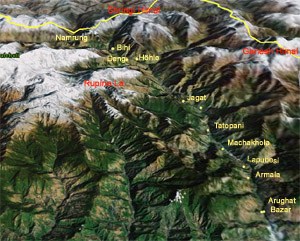 google earth manaslu treck o3 P300