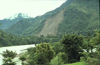 K 70 1991 KAPOK 05 Erdrutsch  x 0340 Nepal