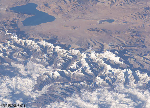 Langtang and Shishapangma space picture