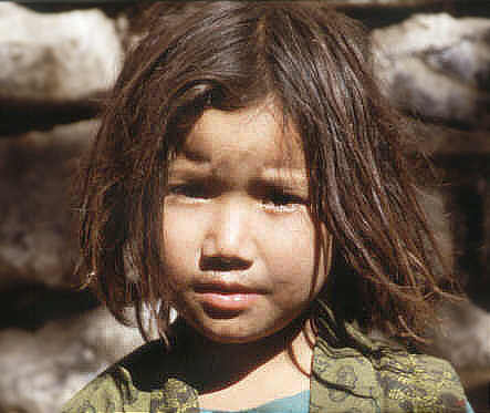 Von Kagbeni nach Jomsom läuft der Weg im trocken Tal des Kali Gandaki ...