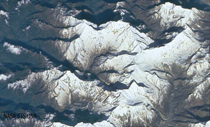 Space pictures from Nepal: Annapurna Sanctuary