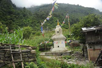 Bagarshap Nepal Annapurna Monsun