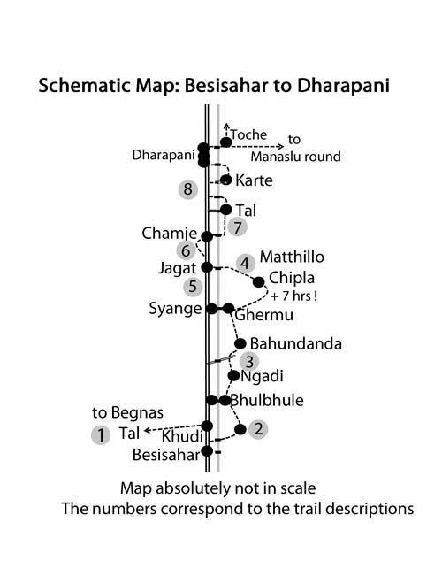 PIC 4 Map Besisahar to Dharapani schematic  small 500 Pix