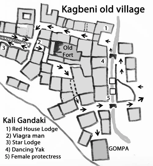 pic 17 kagbeni map old village small 500 Pix
