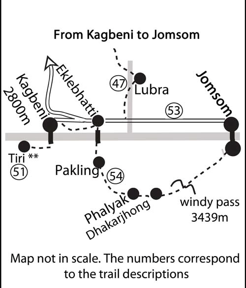Pic 19 Map Kagbeni to jomsom  small 500 Pix