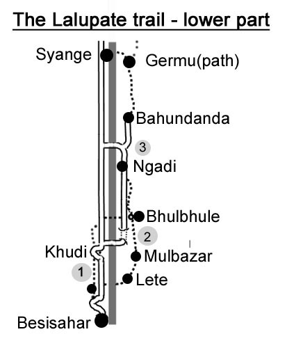 PIC 40 Lalupatetrail lowerpart Besisahar to Syange