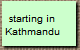 starting in
Kathmandu